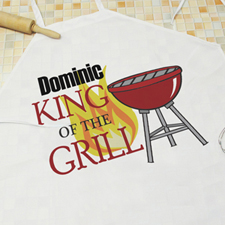 King Of The Grill Personalised Adult Apron