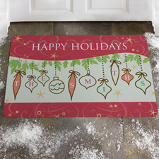 Create Your Own Spectacular Season, Happy Holidays Door Mat