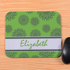 Personalised Lime Pattern Mouse Pad