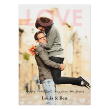 Days Of Love Personalised Photo Valentine Card, 5
