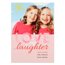Love & Laughter Personalised Photo Valentine Card, 5