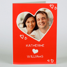 Custom Printed So Much Love Personalised Valentine Card
