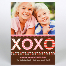 Xoxo Personalised Photo Valentine Card, 5