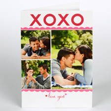 Custom Printed Love You Greeting Card