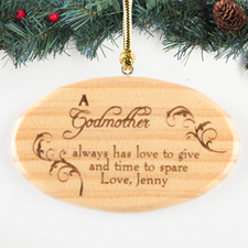Blessing Of Love Personalised Wood Ornament