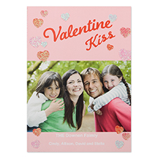 Glitter Let Love Grow Personalised Photo Valentine's Card