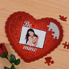 Be Mine Personalised Heart Shape Puzzle