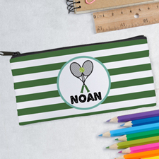 Design Your Own Tennis Stripes Pencil Case