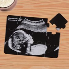 Personalised Baby Ultrasound Puzzle Invite