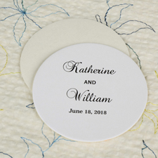 Big Day Round Personalised Coasters
