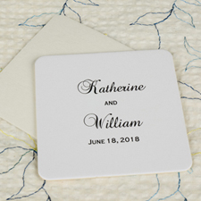 Big Day Square(Set Of 12) Personalised Coasters