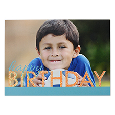 Create Your Own Bold Glitter Birthday Personalised Invitation Card, 5