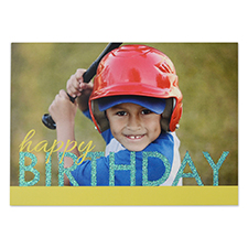 Create Your Own Bold Glitter Birthday Personalised Invitation Card, 5