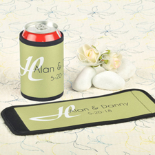 Lime Wedding Personalised Can And Bottle Wrap