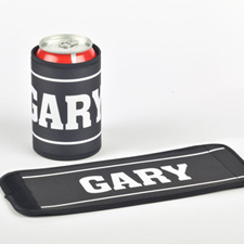 You Name It Personalised Can And Bottle Wrap, Black