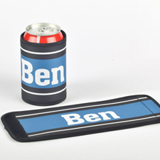 You Name It Personalised Can And Bottle Wrap, Blue
