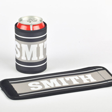 You Name It Personalised Can And Bottle Wrap, Grey