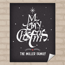 Christmas Tree Personalised Poster Print, Small 8.5