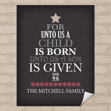 Birth Personalised Poster Print, Small 8.5