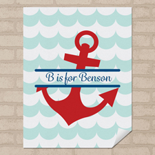 Anchor Personalised Name Poster Print Small 8.5