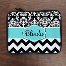 Chevron And Floral Personalised Ipad Air Sleeve