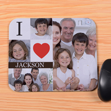 Personalised I Heart Mouse Pad
