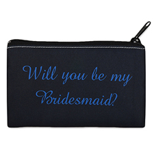 Personalised Will You Be My Bridesmaid? Cosmetic Bag 4