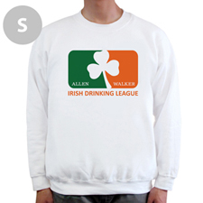 Design Your Own Irish Drinking League, White Sweatshirt