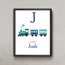 Train Personalised Poster Print For Kids