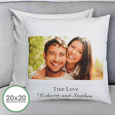Photo Message Personalised Large Pillow Cushion Cover 20