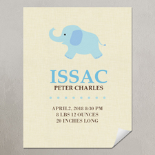 Elephant Boy Personalised Poster Print, small