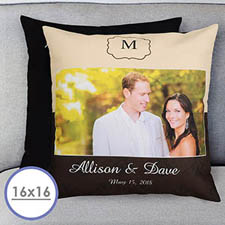 Wedding Day Personalised Pillow Cushion Cover 16