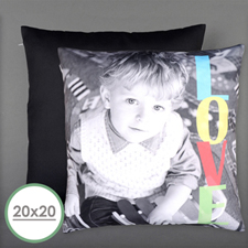 Love Personalised Photo Large Pillow Cushion Cover 20