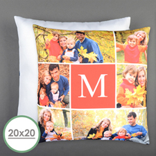 Six Collage Personalised Photo Large Pillow Cushion Cover 20