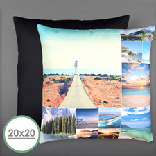 Twelve Collage Photo Personalised Large Pillow Cushion Cover 20