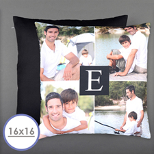Initial Personalised Photo Pillow Cushion Cover 16