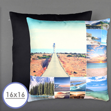 Twelve Collage Photo Personalised Pillow Cushion Cover 16