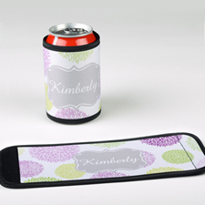 Mint Lavender Personalised Can And Bottle Wrap
