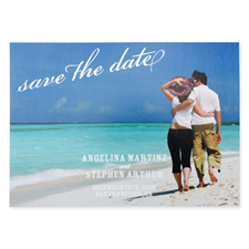 Create Your Own Flourish Foil Silver Personalised Wedding Save The Date Card Card Invites