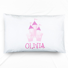 Castle Personalised Name Pillowcase For Kids