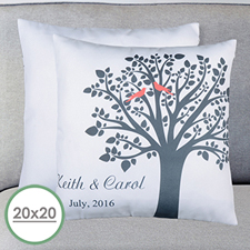 Love Birds Personalised Large Pillow Cushion Cover 20
