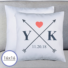 Wedding Arrow Personalised Pillow Cushion Cover 16