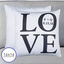 Love Personalised Pillow Cushion Cover 16