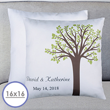 Family Tree Personalised Pillow Cushion Cover 16