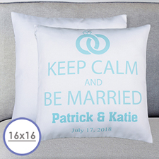 Keep Clam & Marry Personalised Pillow Cushion Cover 16