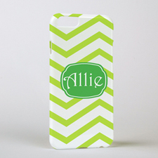 Lime Chevron Personalised iPhone 6 Case