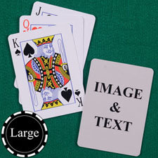 Personalised Large Size Standard Index Playing Cards