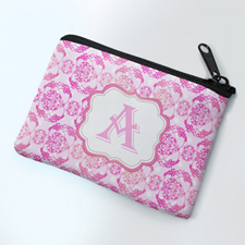 Pink Vintage Personalised Coin Purse