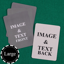 Personalised Large Size Custom Cards (Blank Cards) Playing Cards