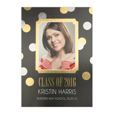Glitter Year Personalised Foil Graduation Card